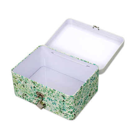 nice metal storage box with lock